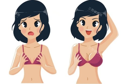 豐胸卡通對比圖