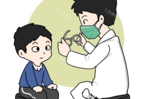 小朋友斜視治療卡通圖